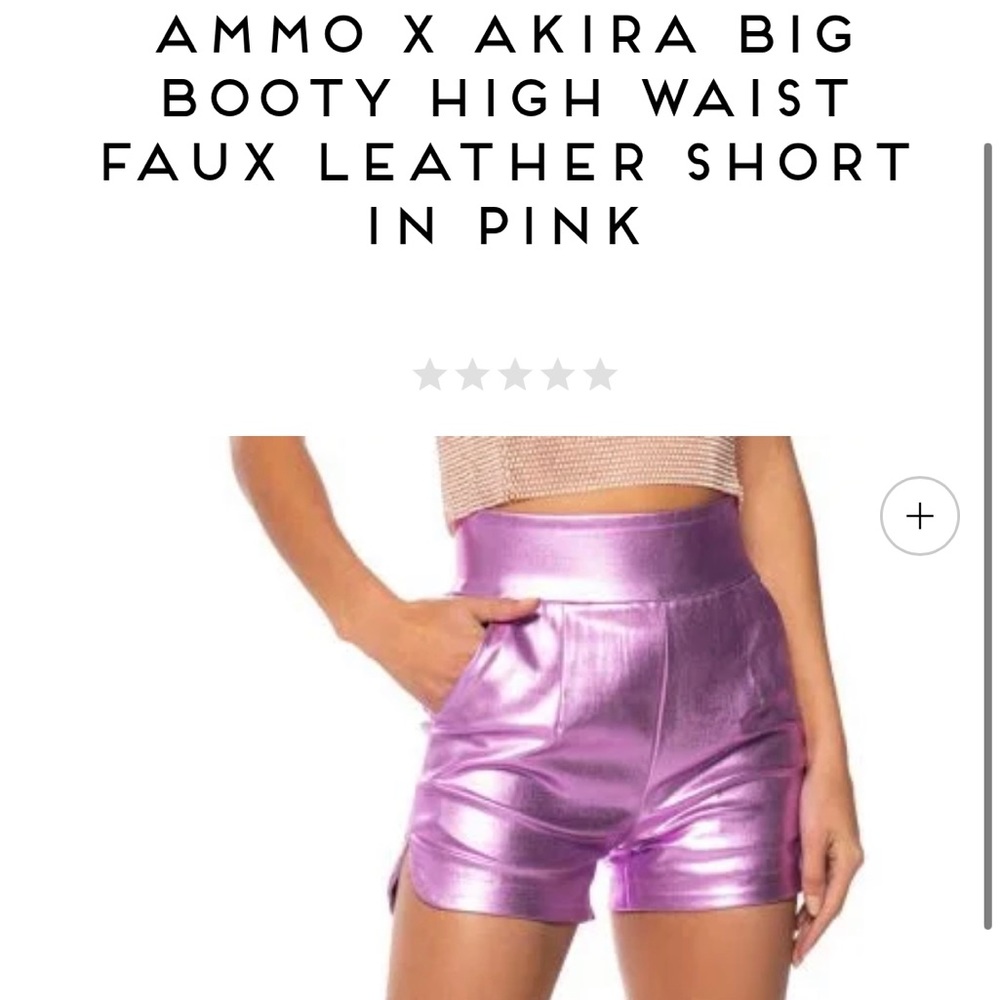 Metallic shorts